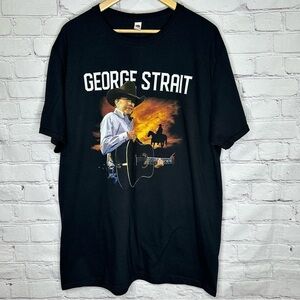 George Strait black short sleeve concert T-shirt